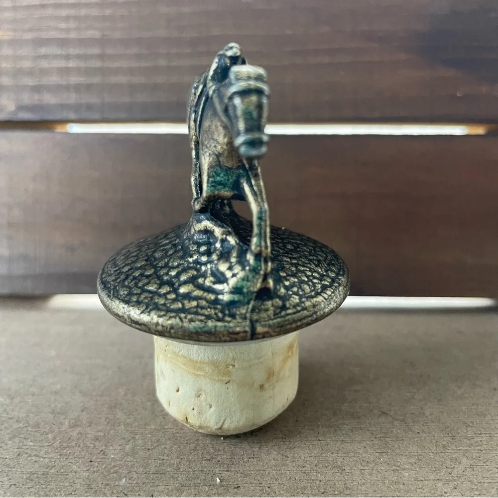 Blanton’s Bourbon Jockey Bottle Stopper LETTER N